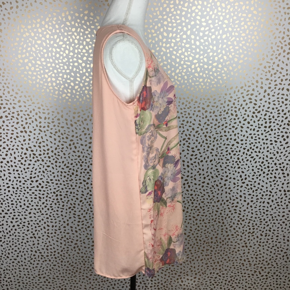 🍑Blu Pepper Floral Sleeveless Tunic Dress Large - Picture 3 of 7